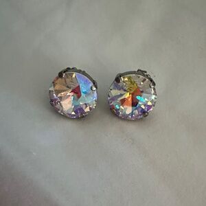 Sabika Vienna Elegant Silver Stud Earrings